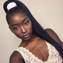 Sapphire Beauty Drawstring Brazilian Straight Ponytail Human Hair Remy Indian Hair Extensions Pony Tail For African American