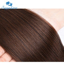 Sapphire Beauty Drawstring Brazilian Straight Ponytail Human Hair Remy Indian Hair Extensions Pony Tail For African American