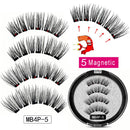 MB Magnetic Eyelashes with 5 Magnets Handmade Reusable 3D Mink False Eyelashes for Makeup faux cils magnetique naturel Tweezers