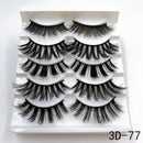 Mink eyelashes 5 pairs