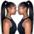 Sapphire Beauty Drawstring Brazilian Straight Ponytail Human Hair Remy Indian Hair Extensions Pony Tail For African American