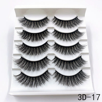 Mink eyelashes 5 pairs