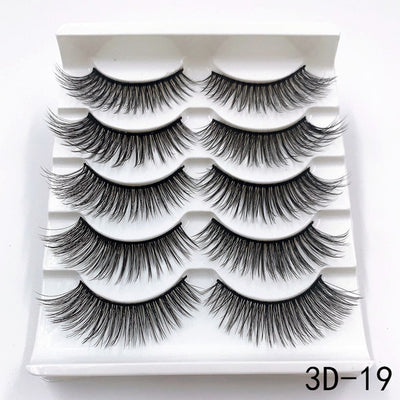 Mink eyelashes 5 pairs