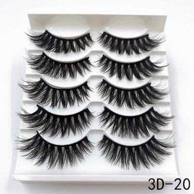 Mink eyelashes 5 pairs