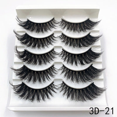 Mink eyelashes 5 pairs