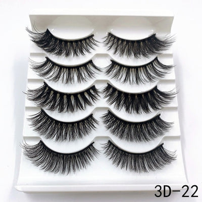 Mink eyelashes 5 pairs