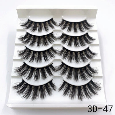 Mink eyelashes 5 pairs