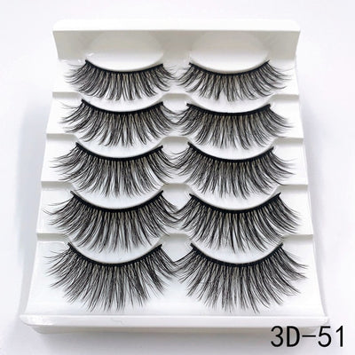 Mink eyelashes 5 pairs