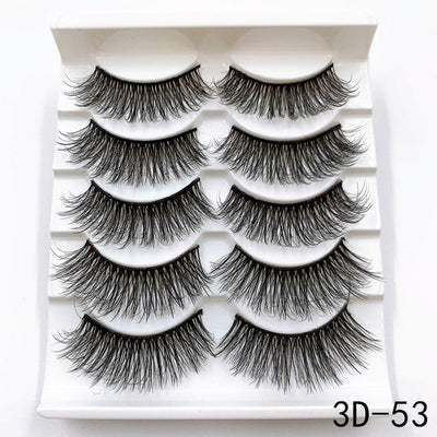 Mink eyelashes 5 pairs