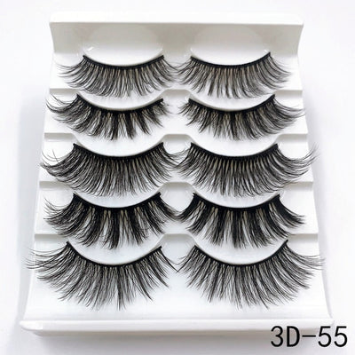 Mink eyelashes 5 pairs