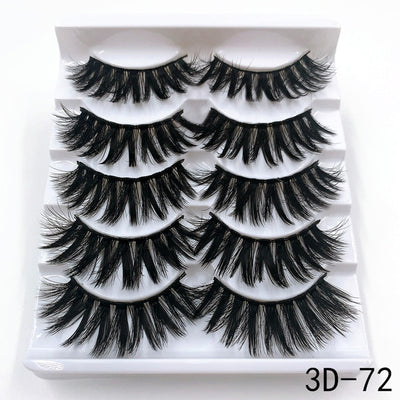 Mink eyelashes 5 pairs