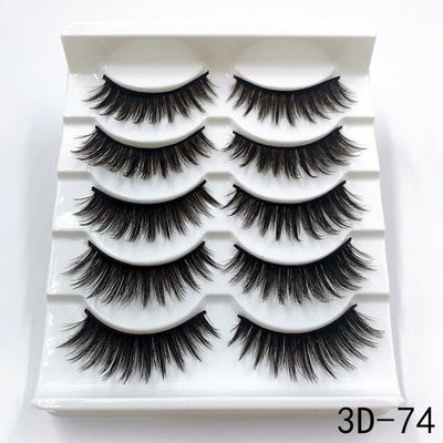 Mink eyelashes 5 pairs