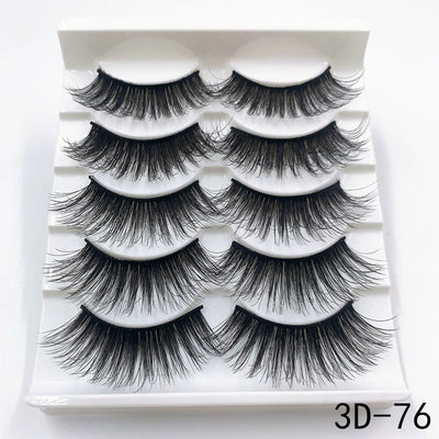 Mink eyelashes 5 pairs