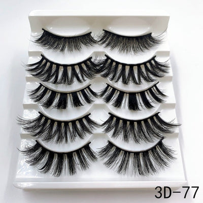 Mink eyelashes 5 pairs