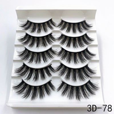 Mink eyelashes 5 pairs