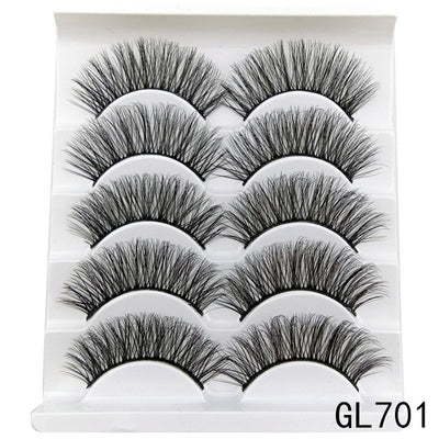 Mink eyelashes 5 pairs