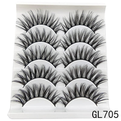 Mink eyelashes 5 pairs