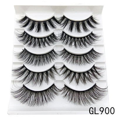 Mink eyelashes 5 pairs