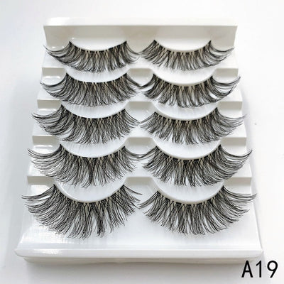 Mink eyelashes 5 pairs