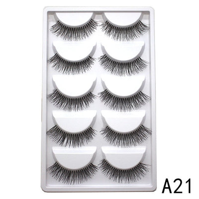 Mink eyelashes 5 pairs