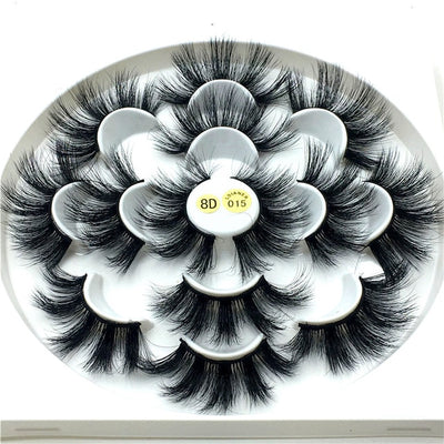 7 pairs 25 mm 3d mink lashes