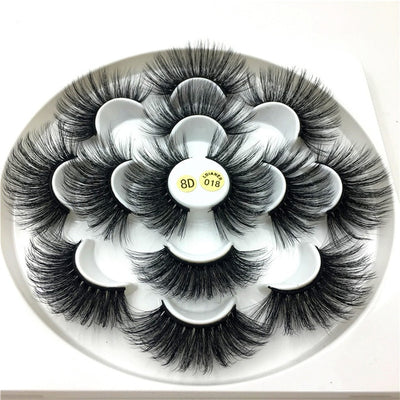 7 pairs 25 mm 3d mink lashes