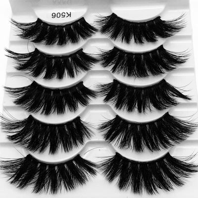 7 pairs 25 mm 3d mink lashes