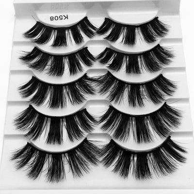 7 pairs 25 mm 3d mink lashes