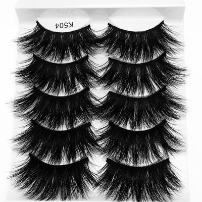 7 pairs 25 mm 3d mink lashes